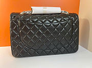 Kitlife Chanel Maxi Classic Flap Bag Black Silver Hardware 33x22x10cm - 4