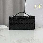 Kitlife Dior My Dior Mini Bag Black Cannage Patent Leather 21x11.5x4.5cm - 2