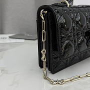 Kitlife Dior My Dior Mini Bag Black Cannage Patent Leather 21x11.5x4.5cm - 3