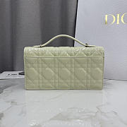 Kitlife Dior My Dior Mini Bag Light Green Cannage Patent Leather 21x11.5x4.5cm - 6