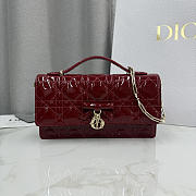 Kitlife Dior My Dior Mini Bag Red Cannage Patent Leather 21x11.5x4.5cm  - 1