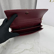 Kitlife Dior My Dior Mini Bag Burgundy Cannage Patent Leather 21x11.5x4.5cm - 5
