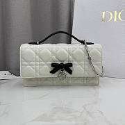 Kitlife Dior My Dior Mini Bag Two-Tone Latte and Black Cannage Lambskin 21x11.5x4.5cm - 1