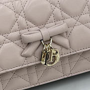 Kitlife Dior My Dior Mini Bag Light Pink Cannage Leather 21x11.5x4.5cm - 4