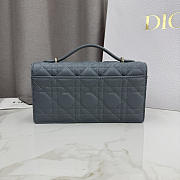 Kitlife Dior My Dior Mini Bag Blue Cannage Leather 21x11.5x4.5cm  - 5