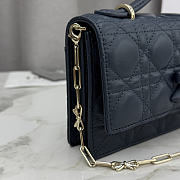 Kitlife Dior My Dior Mini Bag Dark Blue Cannage Leather 21x11.5x4.5cm  - 3