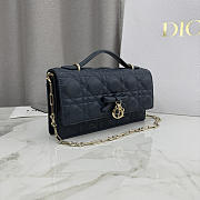 Kitlife Dior My Dior Mini Bag Dark Blue Cannage Leather 21x11.5x4.5cm  - 4