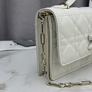 Kitlife Dior My Dior Mini Bag White Cannage Leather 21x11.5x4.5cm  - 3