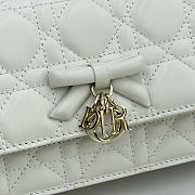 Kitlife Dior My Dior Mini Bag White Cannage Leather 21x11.5x4.5cm  - 2
