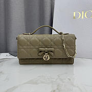 Kitlife Dior My Dior Mini Bag Olive Beige Cannage Leather 21x11.5x4.5cm  - 1
