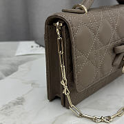 Kitlife Dior My Dior Mini Bag Taupe Cannage Leather 21x11.5x4.5cm  - 2