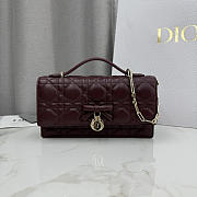 Kitlife Dior My Dior Mini Bag Burgundy Cannage Leather 21x11.5x4.5cm - 1