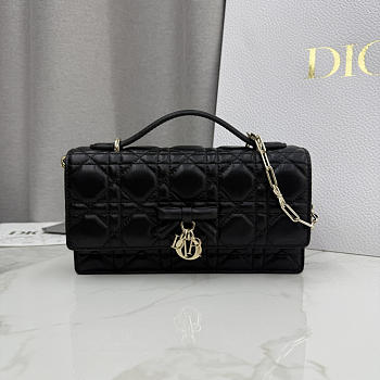 Kitlife Dior My Dior Mini Bag Black Cannage Leather 21x11.5x4.5cm 