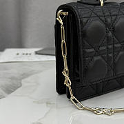 Kitlife Dior My Dior Mini Bag Black Cannage Leather 21x11.5x4.5cm  - 3