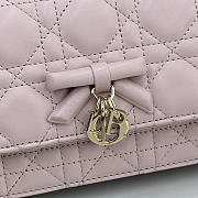 Kitlife Dior My Dior Mini Bag Pink Cannage Leather 21x11.5x4.5cm  - 2