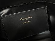 Kitlife Dior Small Toujours Vertical Tote Bag Black Tweed with White Cannage Motif 16×18×12cm - 3