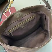 Kitlife Gucci Beatrix Medium Tote Bag Dark Brown Original GG Canvas 850926 35x27.5x11cm  - 2