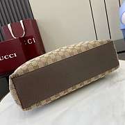 Kitlife Gucci Beatrix Medium Tote Bag Beige & Brown Canvas 850926 35x27.5x11cm  - 6