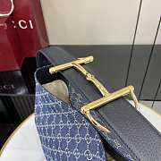 Kitlife Gucci Beatrix Medium Tote Bag Blue Denim 850926 35x27.5x11cm  - 6