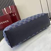 Kitlife Gucci Beatrix Medium Tote Bag Blue Denim 850926 35x27.5x11cm  - 5