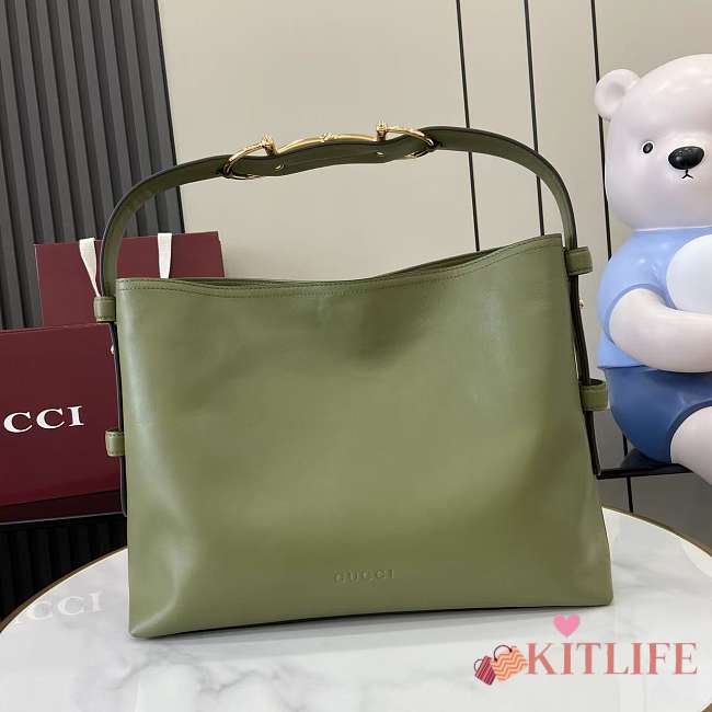 Kitlife Gucci Beatrix Medium Tote Bag Green 850926 35x27.5x11cm  - 1