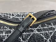 Kitlife Dior Diorstar Hobo Chain Bag Black Tweed with White Cannage Motif 28.5x14.5x10cm - 2