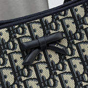 Kitlife Dior Small Shopping Bag Blue Dior Oblique Jacquard M1410 27x19x13.5cm - 2