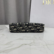 Kitlife Dior Oblique Bow Pouch with Chain Blue Oblique Jacquard 22x11.5x4.5cm - 4