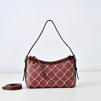 Kitlife Gucci GG Emblem Small Shoulder Bag Rosso Ancora Red 847450 22×14×8cm 