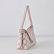 Kitlife Gucci GG Emblem Small Shoulder Bag Pink & Rosso Ancora Red 847450 22×14×8cm - 6