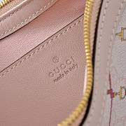 Kitlife Gucci GG Emblem Small Shoulder Bag Pink & Rosso Ancora Red 847450 22×14×8cm - 5