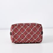 Kitlife Gucci GG Emblem Small Bucket Bag Rosso Ancora Red 815118 19×18×11cm  - 5