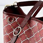 Kitlife Gucci GG Emblem Small Bucket Bag Rosso Ancora Red 815118 19×18×11cm  - 2