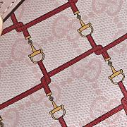 Kitlife Gucci GG Emblem Small Bucket Bag Pink & Rosso Ancora Red 815118 19×18×11cm  - 6