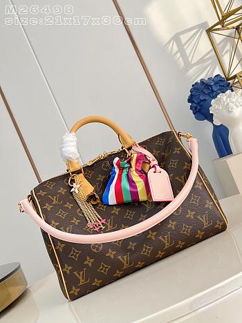 Kitlife Louis Vuitton Speedy Soft 30 Brown Monogram M26498 30x21x17cm