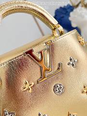 Kitlife Louis Vuitton Capucines Mini Bag Gold Starry Sky M48865 21x13x8cm  - 4