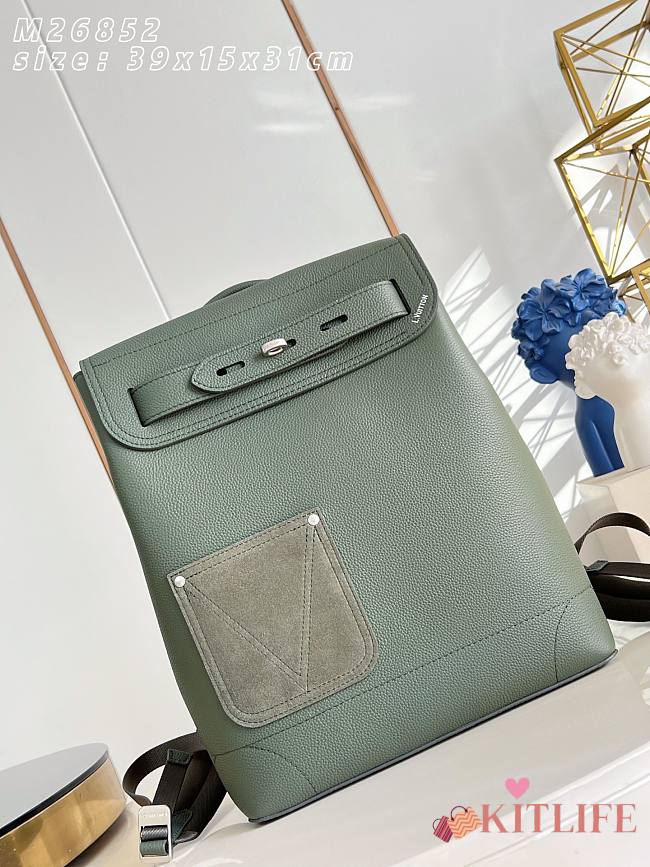 Kitlife Louis Vuitton Steamer Backpack Khaki Green M26852 31x39x15.5cm  - 1