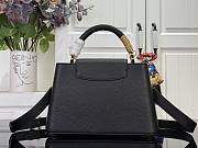 Kitlife Louis Vuitton Fireworks Capucines BB Bag Black M26328 27x18x9cm - 2