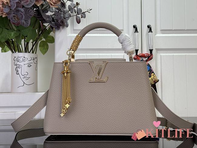 Kitlife Louis Vuitton Fireworks Capucines BB Bag Beige M26328 27x18x9cm  - 1