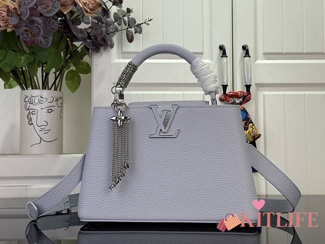 Kitlife Louis Vuitton Fireworks Capucines BB Bag Blue M26328 27x18x9cm  - 1