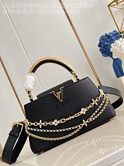 Kitlife Louis Vuitton Capucines East West BB Bag Black M48865 26.5x14x8cm - 1