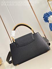 Kitlife Louis Vuitton Capucines East West BB Bag Black M48865 26.5x14x8cm - 6