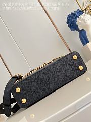 Kitlife Louis Vuitton Capucines East West BB Bag Black M48865 26.5x14x8cm - 5