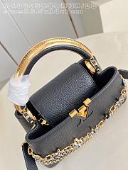 Kitlife Louis Vuitton Capucines East West BB Bag Black M48865 26.5x14x8cm - 4
