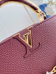 Kitlife Louis Vuitton Capucines East West BB Bag Burgundy M48865 26.5x14x8cm  - 4