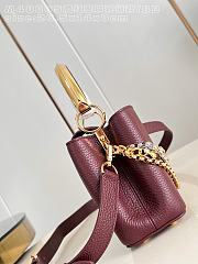 Kitlife Louis Vuitton Capucines East West BB Bag Burgundy M48865 26.5x14x8cm  - 2