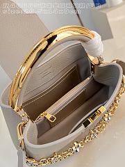 Kitlife Louis Vuitton Capucines East West BB Bag Beige M48865 26.5x14x8cm  - 5