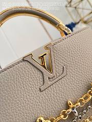 Kitlife Louis Vuitton Capucines East West BB Bag Beige M48865 26.5x14x8cm  - 2