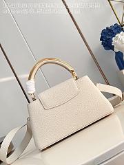 Kitlife Louis Vuitton Capucines East West BB Bag White M48865 26.5x14x8cm  - 5