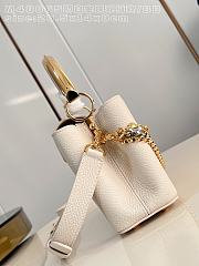 Kitlife Louis Vuitton Capucines East West BB Bag White M48865 26.5x14x8cm  - 2